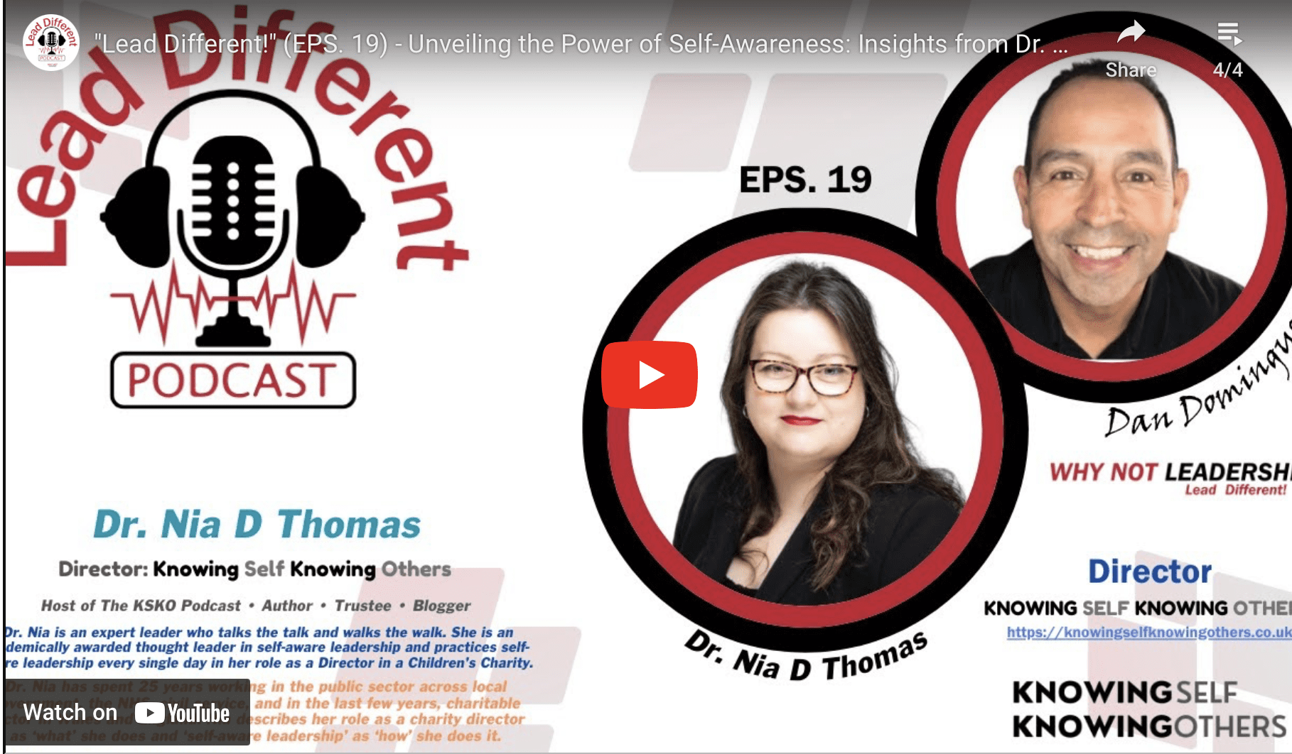 Lead Different with Dan Dominguez and Dr Nia D Thomas