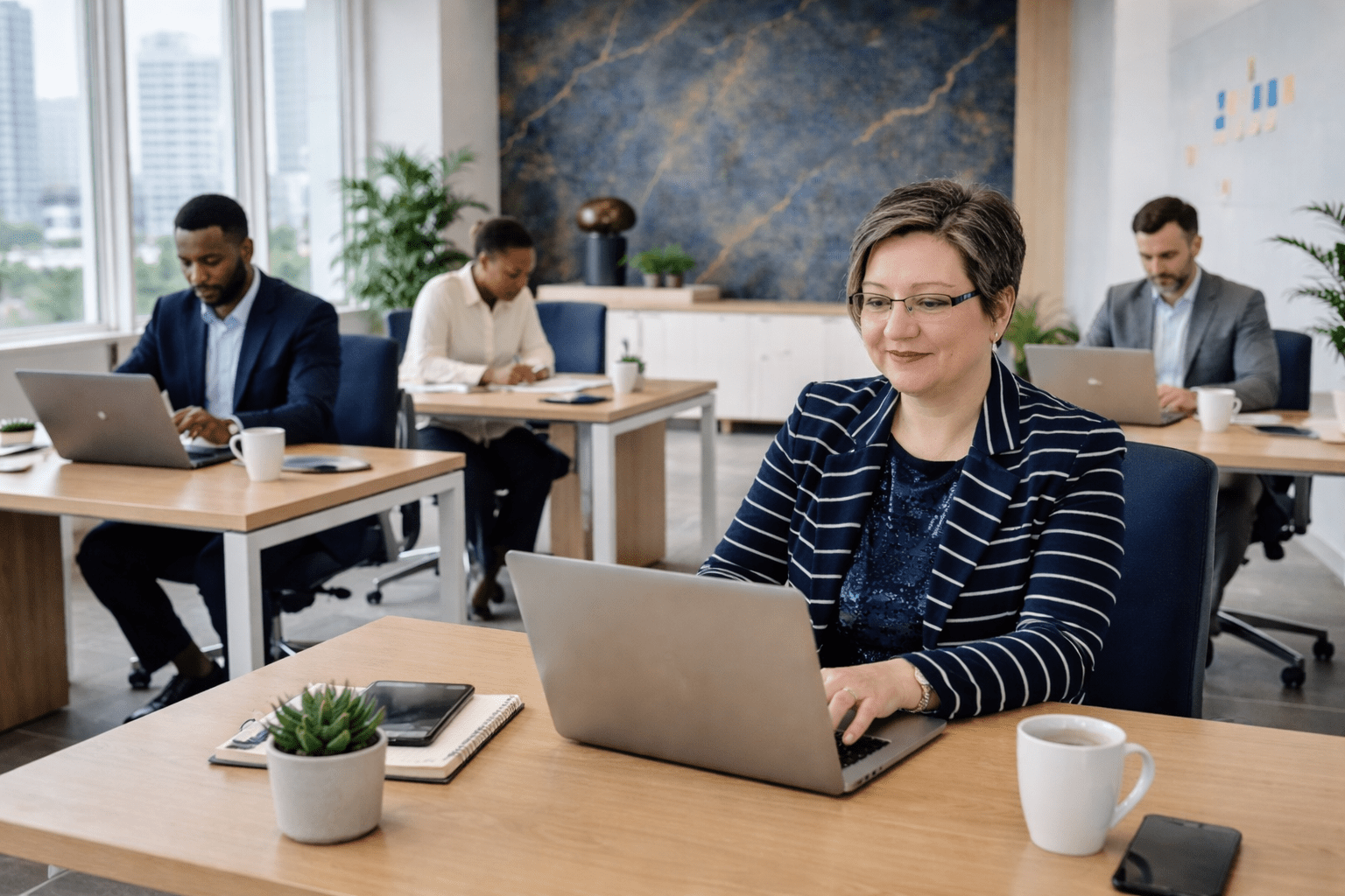Dr Nia D Thomas Interim CEO at Laptop