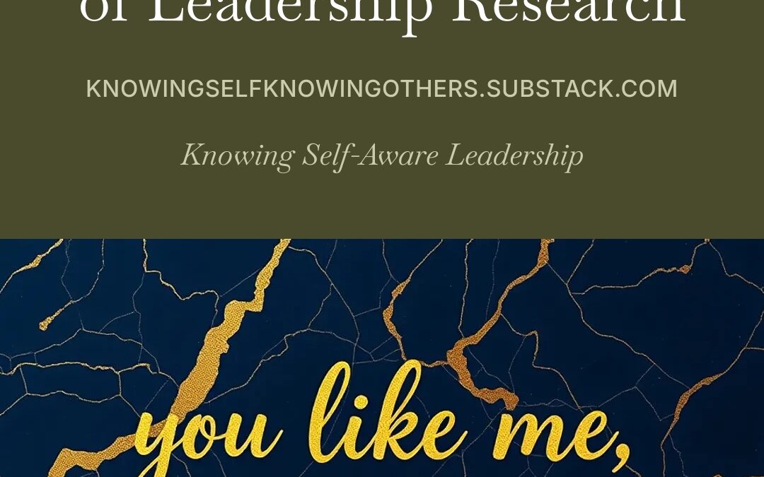 Likeability and Leadership Dr Nia D Thomas