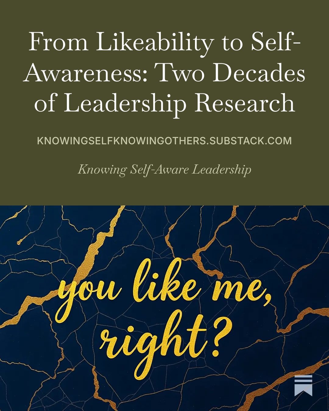 Likeability and Leadership Dr Nia D Thomas